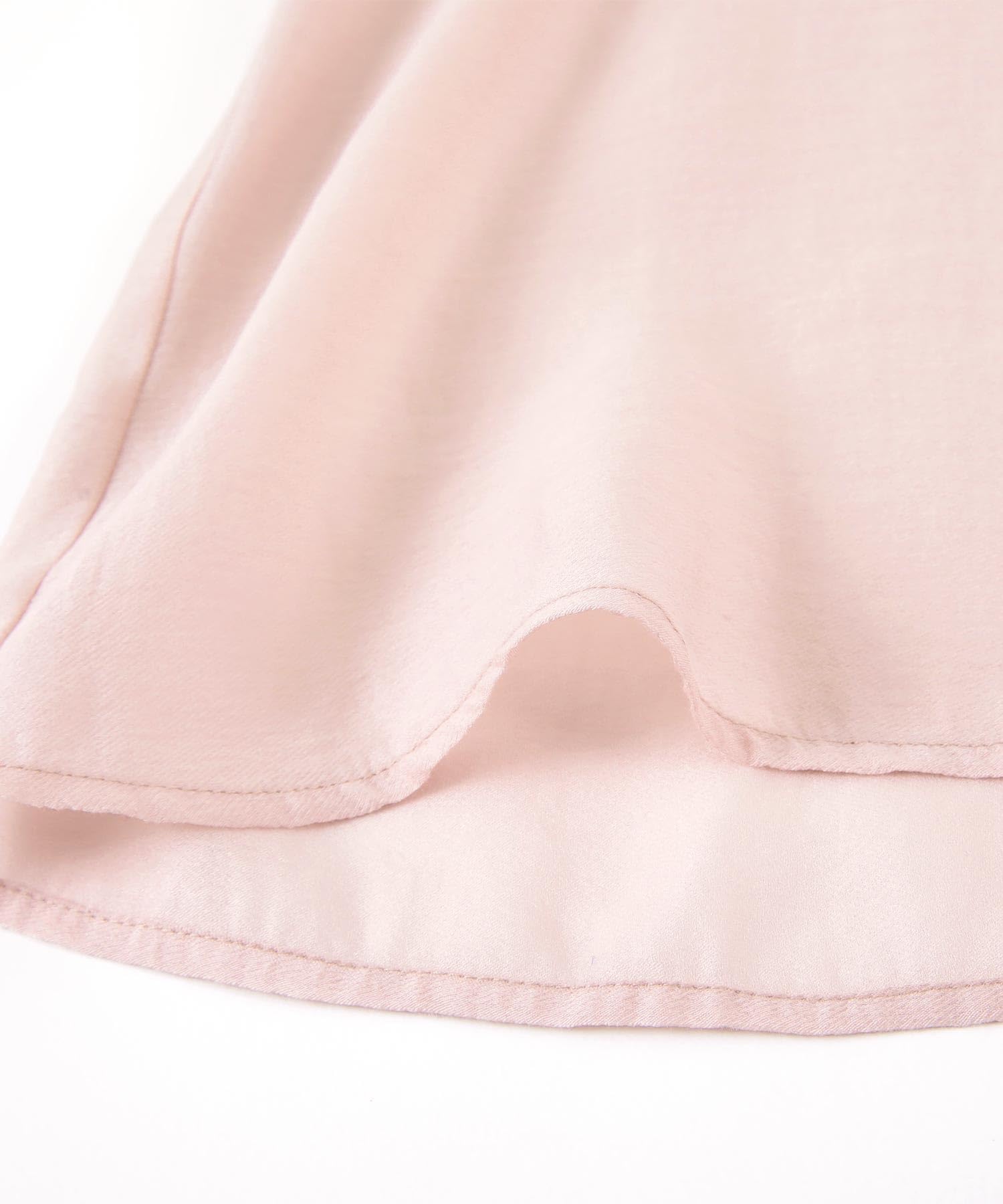 [ユアーズ] ボウタイ付 シアーハイネック ブラウス BDXN1732 レディース S ライトピンク