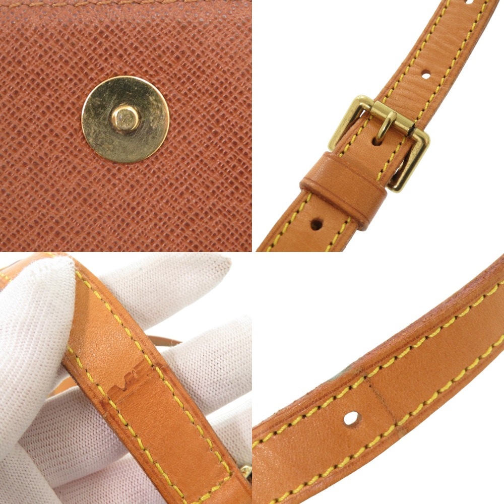 ミュゼットサルサ ショートストラップ モノグラム M51258 ショルダーバッグ モノグラムキャンバス ブラウン LV 0893【中古】 レディース