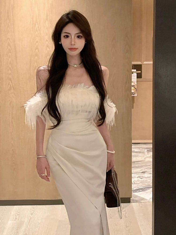 人気 ドレス パーティードレス サテンイブニングドレススカートのワンショルダードレス女性のシニア感覚は気質フィッシュテールのロングスカートをウェスト 人気 ドレス パーティードレス サテンイブニングドレススカートのワンショルダードレス女性のシニア感覚は気質フィッシュテールのロングスカートをウェスト