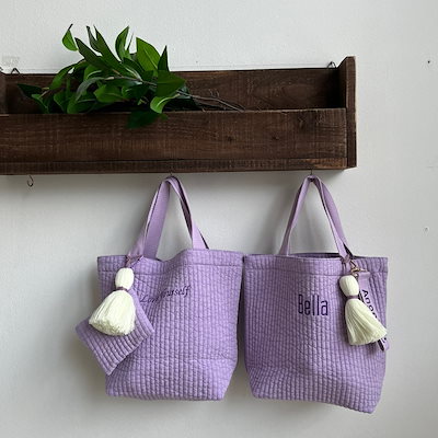 Qoo10] パープル追加! 韓国 ハングル刺繍 ヌビ : バッグ・雑貨