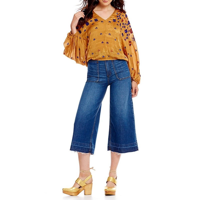 フリーピープル レディース トップス ブラウス・シャツ【Free People Music In Time Embroidered Peasant Blouse】Brown フリーピープル レディース トップス ブラウス・シャツ【Free People Music In Time Embroidered Peasant Blouse】Brown