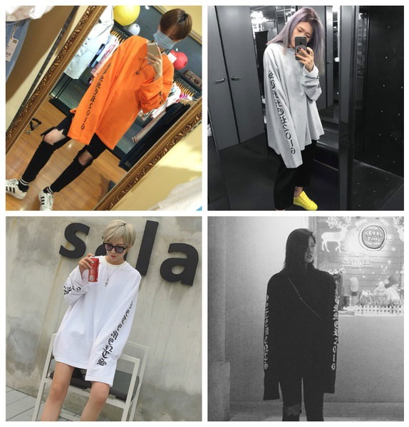 ファッションロングスリーブOversize Vetementsオレンジコットンスウェットカップルの女性のパーカーJUP ファッションロングスリーブOversize Vetementsオレンジコットンスウェットカップルの女性のパーカーJUP