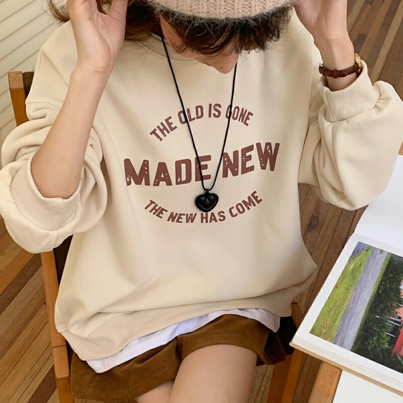 10/30!クーポンで2,810円 ロゴ スウェット レイヤード風 トレーナー トップス レディース ロゴスウェット ドロップショルダー 長袖 クルーネック オーバーサイズ ボリューム袖 重ね着風 レ 10/30!クーポンで2,810円 ロゴ スウェット レイヤード風 トレーナー トップス レディース ロゴスウェット ドロップショルダー 長袖 クルーネック オーバーサイズ ボリューム袖 重ね着風 レ