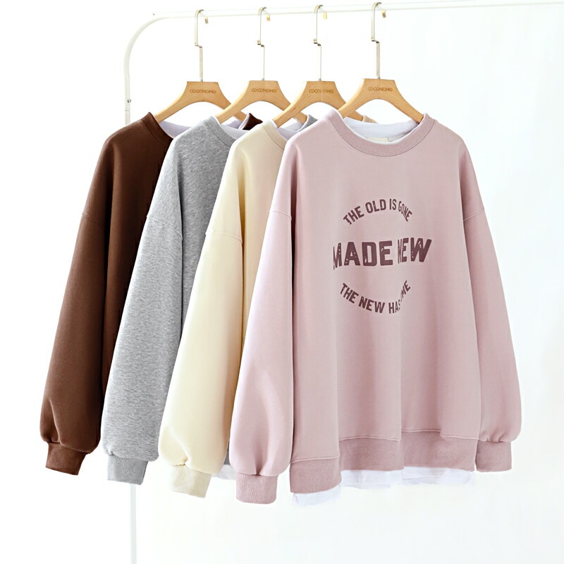 10/30!クーポンで2,810円 ロゴ スウェット レイヤード風 トレーナー トップス レディース ロゴスウェット ドロップショルダー 長袖 クルーネック オーバーサイズ ボリューム袖 重ね着風 レ 10/30!クーポンで2,810円 ロゴ スウェット レイヤード風 トレーナー トップス レディース ロゴスウェット ドロップショルダー 長袖 クルーネック オーバーサイズ ボリューム袖 重ね着風 レ