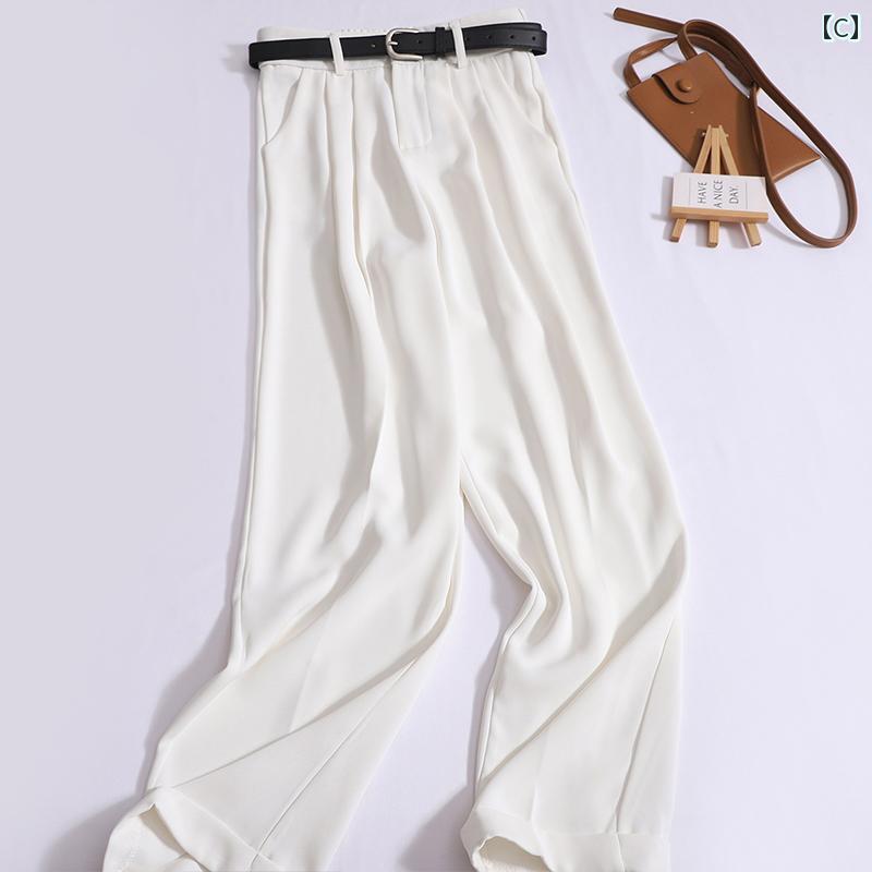 スラックス レディース ロング 汎用性 高さ 伸縮性 バック 裾 シガレット スーツパンツ ナロー 小柄 カジュアル ストレート パンツ