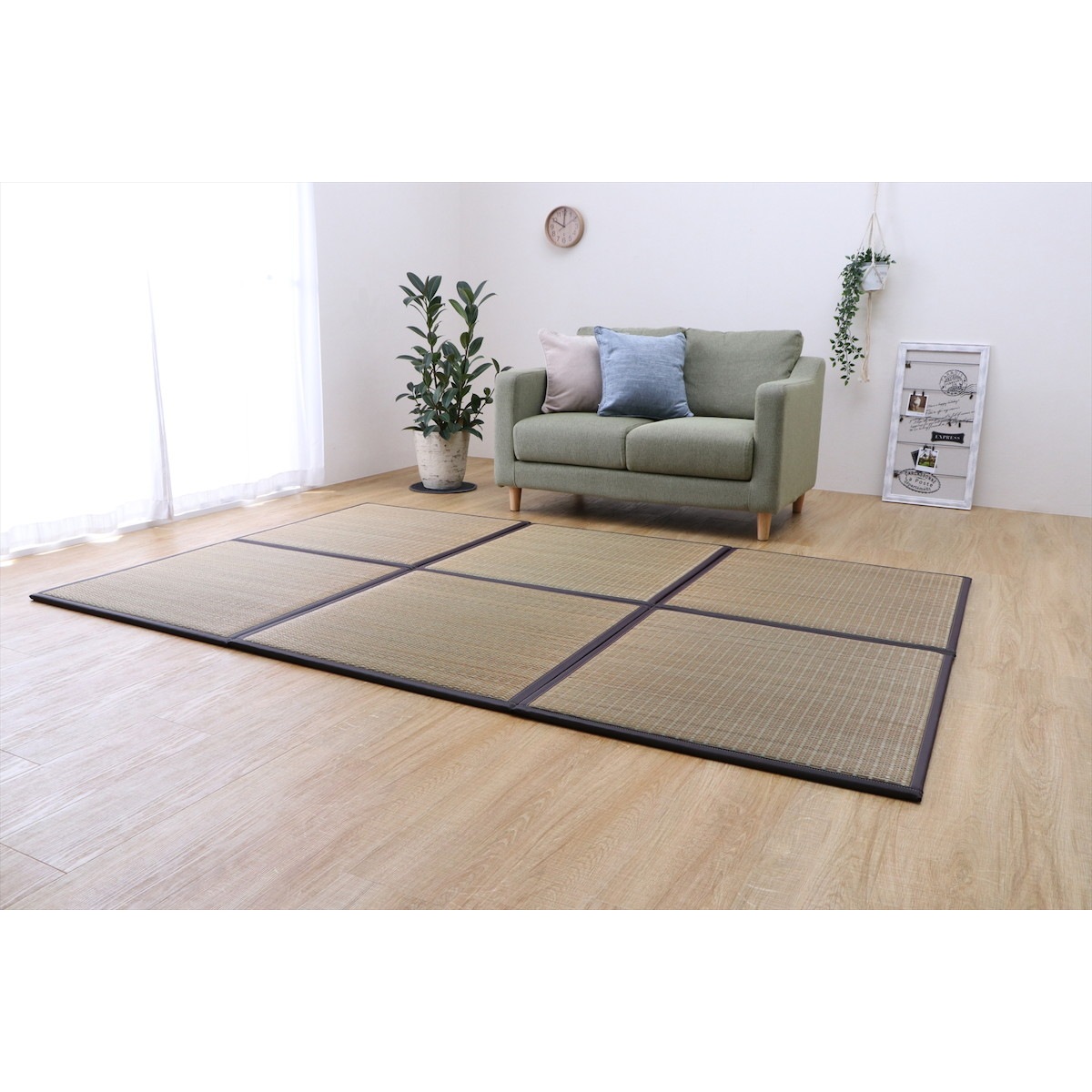 【I】【代引不可】置き畳 ユニット上 ふっくらピコ約82×82×2cm 6Pブラウン【北海道・沖縄・離島不可】 【I】【代引不可】置き畳 ユニット上 ふっくらピコ約82×82×2cm 6Pブラウン【北海道・沖縄・離島不可】