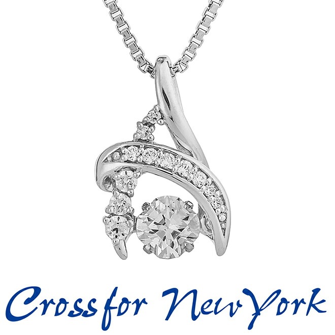 ネックレス レディース アクセサリー ダンシングストーン Crossfor New York クロスフォー シンプル プレゼント おしゃれ 人気