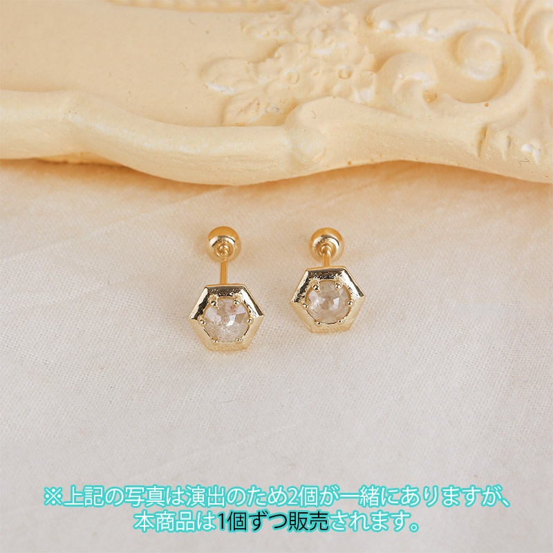 【韓国のピアス】SPR109_14K Gold, ラフダイヤ 軟骨ピアス 韓国のピアス】SPR109_14K Gold, ラフダイヤ 軟骨ピアス
