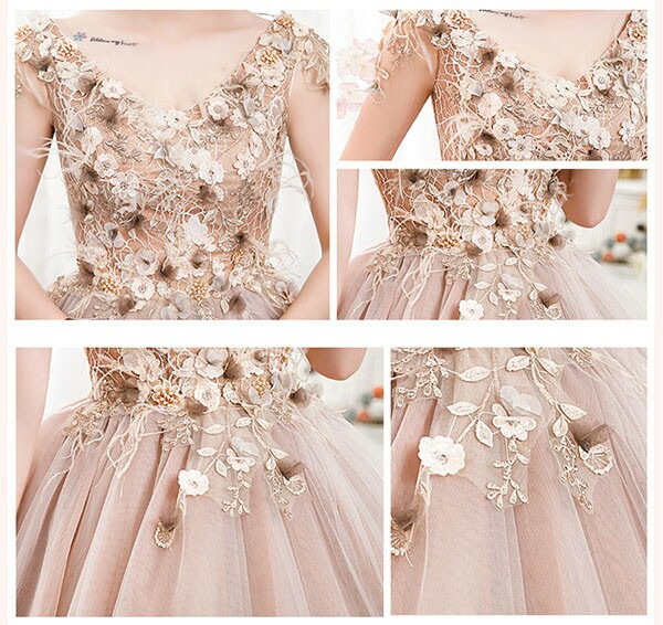 カラードレス 演奏会用ドレス ノースリーブ Vネック 二次会 ウエディングドレス 大きいサイズ ブライダル 発表会 大人 ピアノ 高校生の演奏会にお勧め コンサート プリンセスライン チュール ドレス