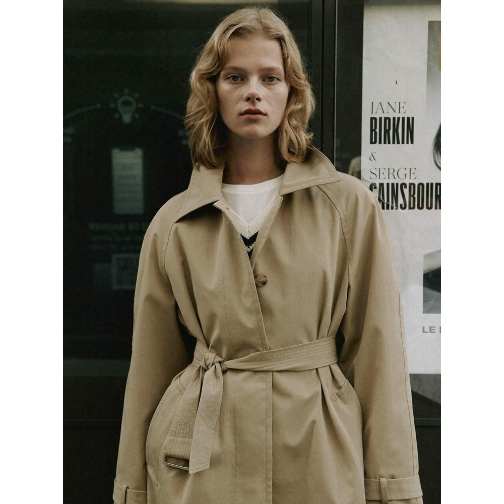 LOEUVRE シングルブレスト トレンチコート SW3AR303 C4