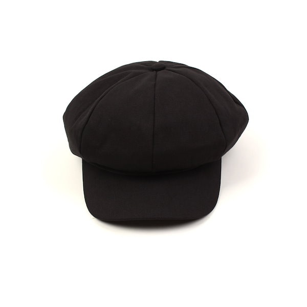 最終値下ユニバーサルケミストリー Suede Black Newsboy Cap