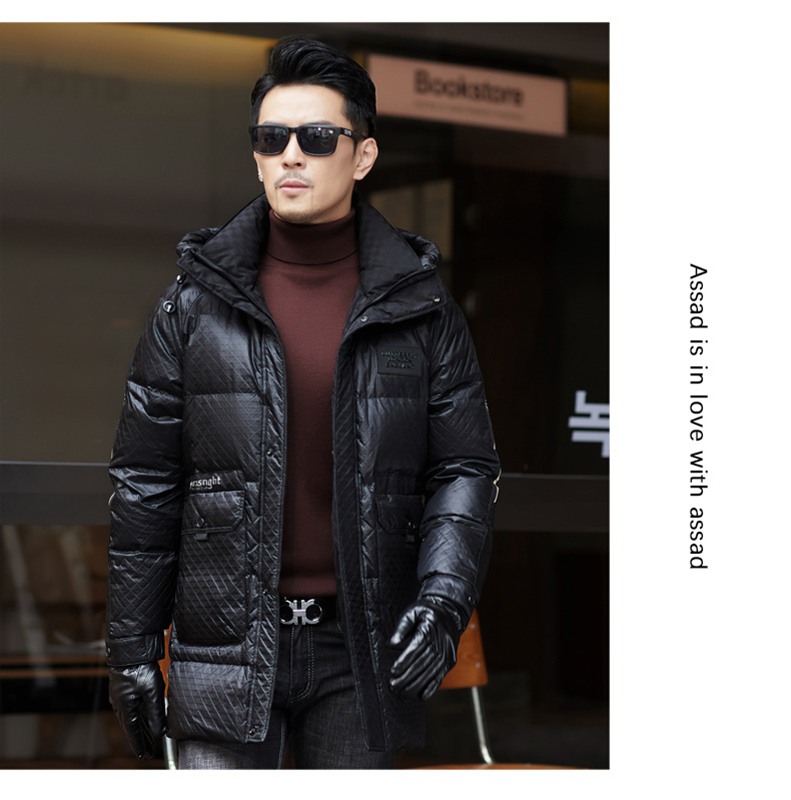 ダウンコート 紳士 ビジネス ダウンジャケット 細身 紳士服 アウター 防寒対策 フェザー ダウン95 防水 体熱反射 防寒着 厚手 軽い 保温性 ウォーム 無地 ふんわり かっこいい ダウンアウター