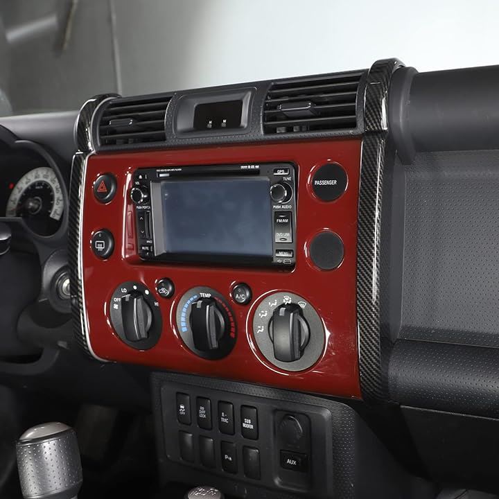 トヨタ FJクルーザー 2007-2021に対応 車のGPSナビゲーションサイドボーダーデコレーションフレームストリップトリム 内装パーツ アクセサリー ABS樹脂(カーボン調) トヨタ FJクルーザー 2007-2021に対応 車のGPSナビゲーションサイドボーダーデコレーションフレームストリップトリム 内装パーツ アクセサリー ABS樹脂(カーボン調)