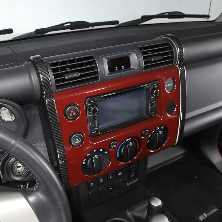 トヨタ FJクルーザー 2007-2021に対応 車のGPSナビゲーションサイドボーダーデコレーションフレームストリップトリム 内装パーツ アクセサリー ABS樹脂(カーボン調) トヨタ FJクルーザー 2007-2021に対応 車のGPSナビゲーションサイドボーダーデコレーションフレームストリップトリム 内装パーツ アクセサリー ABS樹脂(カーボン調)