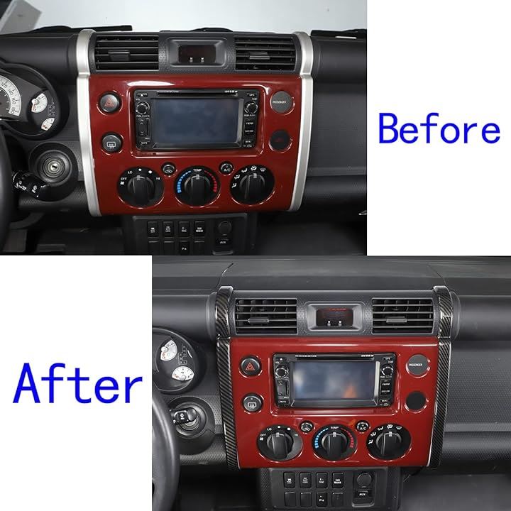 トヨタ FJクルーザー 2007-2021に対応 車のGPSナビゲーションサイドボーダーデコレーションフレームストリップトリム 内装パーツ アクセサリー ABS樹脂(カーボン調) トヨタ FJクルーザー 2007-2021に対応 車のGPSナビゲーションサイドボーダーデコレーションフレームストリップトリム 内装パーツ アクセサリー ABS樹脂(カーボン調)