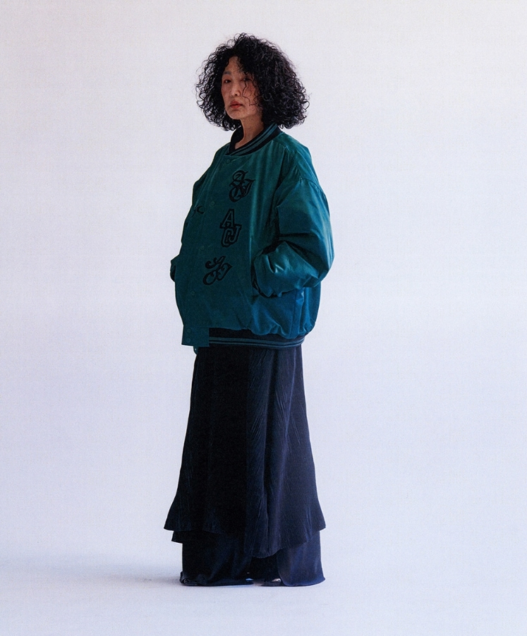 【AJO AJOBYAJO】 Nylon Baseball Jacket 【AJO AJOBYAJO】 Nylon Baseball Jacket