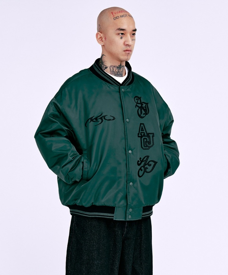 【AJO AJOBYAJO】 Nylon Baseball Jacket 【AJO AJOBYAJO】 Nylon Baseball Jacket