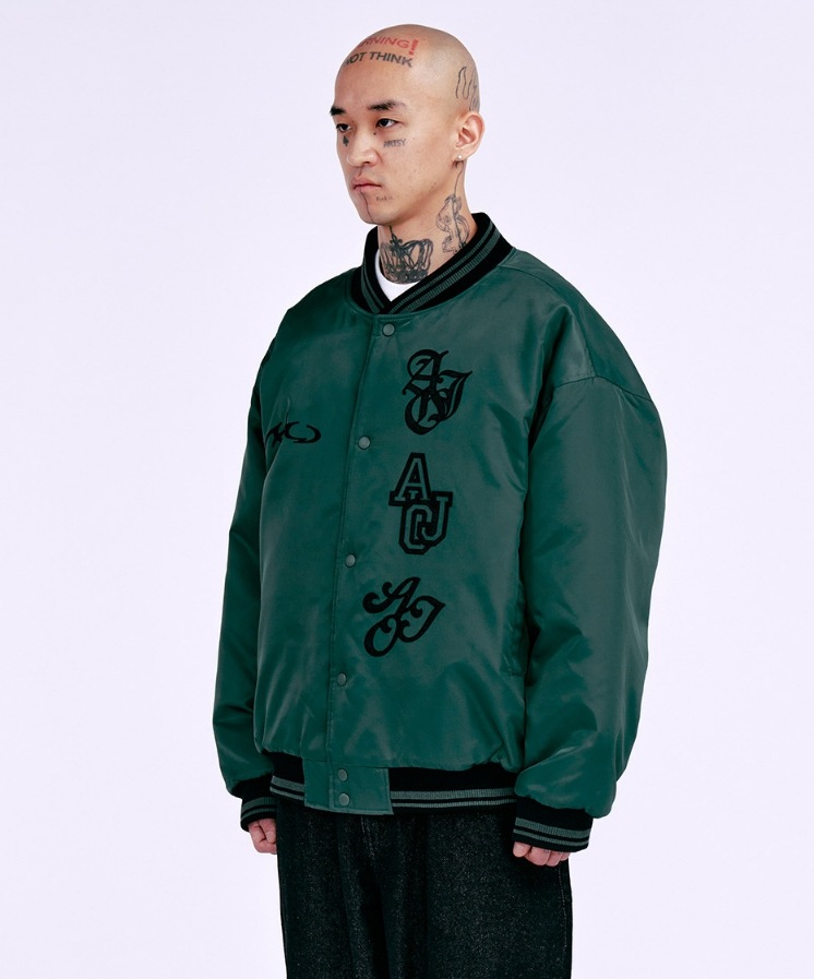 【AJO AJOBYAJO】 Nylon Baseball Jacket 【AJO AJOBYAJO】 Nylon Baseball Jacket
