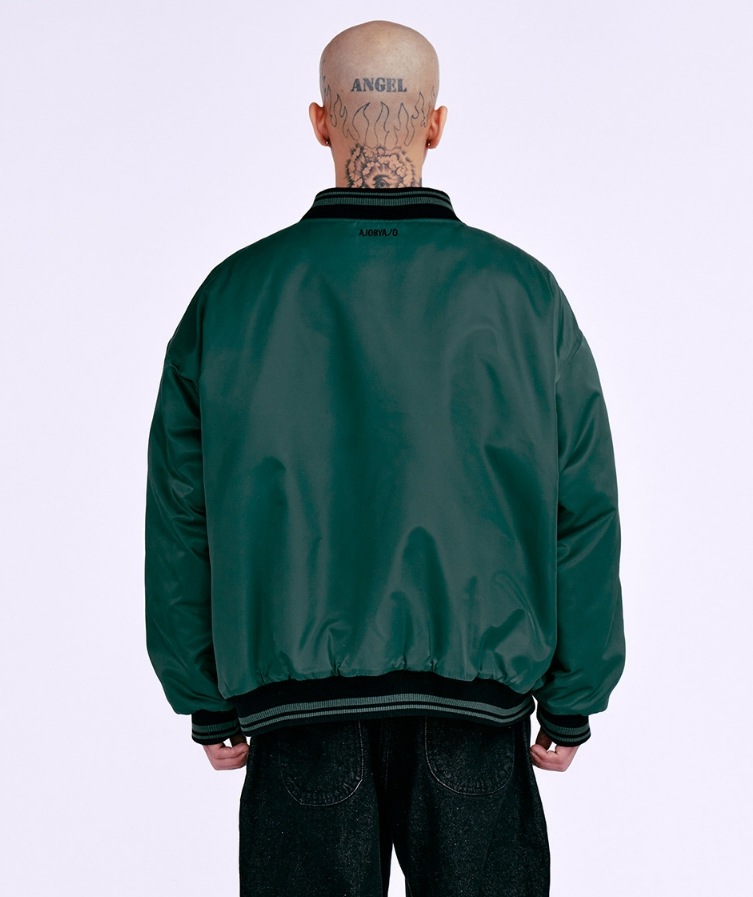【AJO AJOBYAJO】 Nylon Baseball Jacket 【AJO AJOBYAJO】 Nylon Baseball Jacket