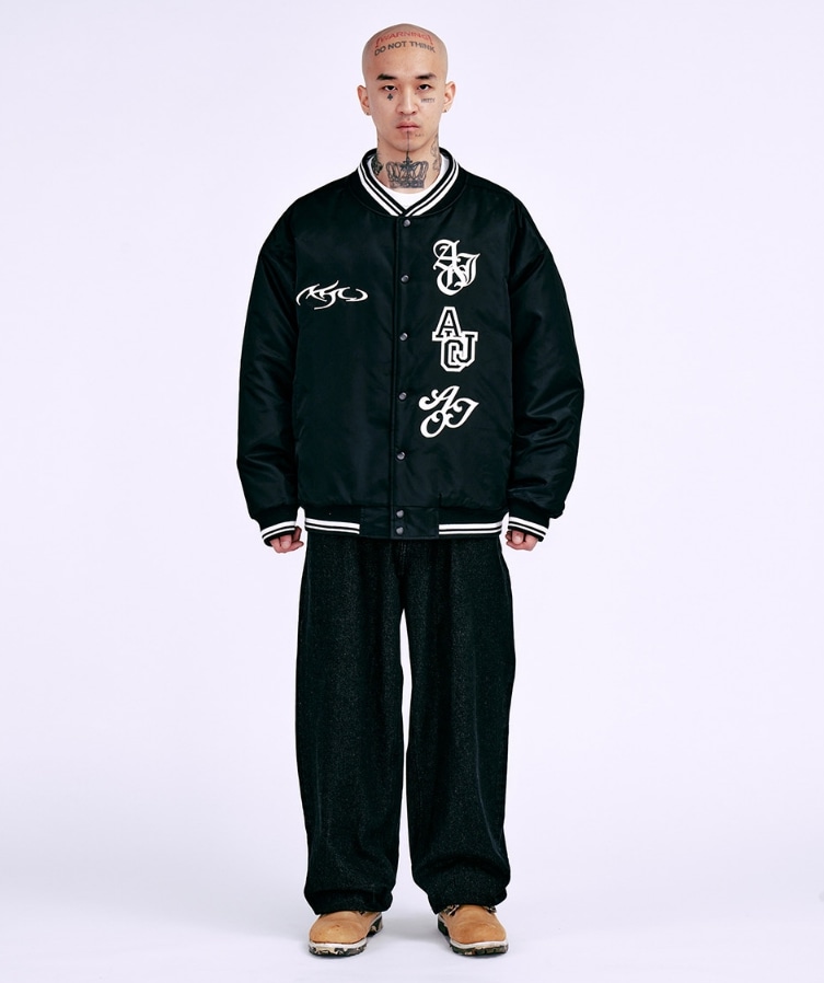 【AJO AJOBYAJO】 Nylon Baseball Jacket 【AJO AJOBYAJO】 Nylon Baseball Jacket