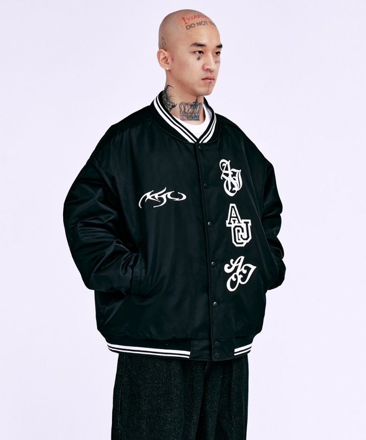 【AJO AJOBYAJO】 Nylon Baseball Jacket 【AJO AJOBYAJO】 Nylon Baseball Jacket