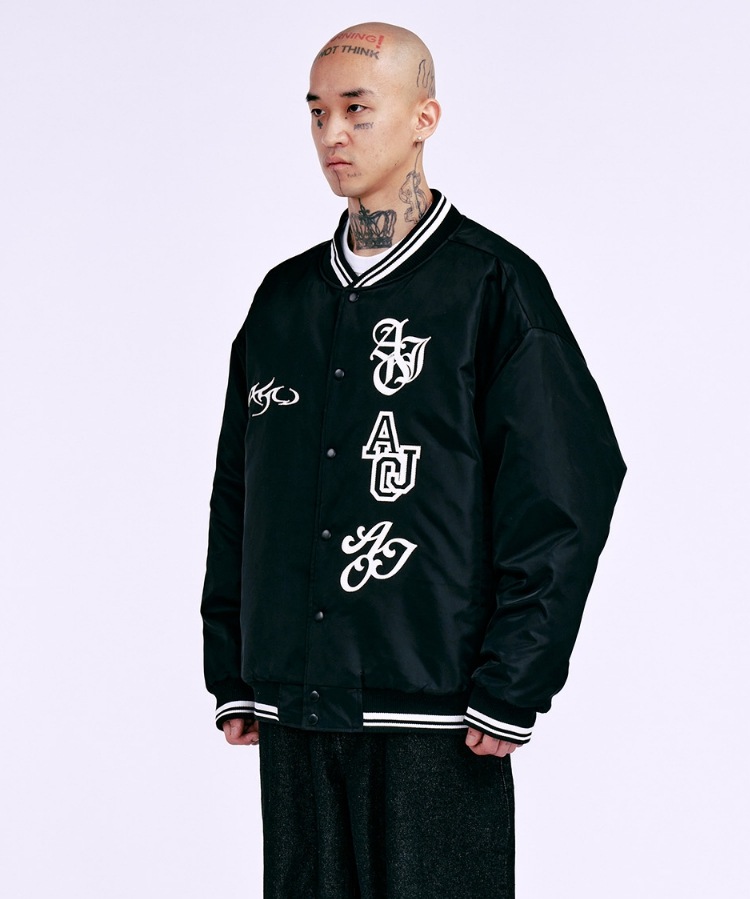 【AJO AJOBYAJO】 Nylon Baseball Jacket 【AJO AJOBYAJO】 Nylon Baseball Jacket