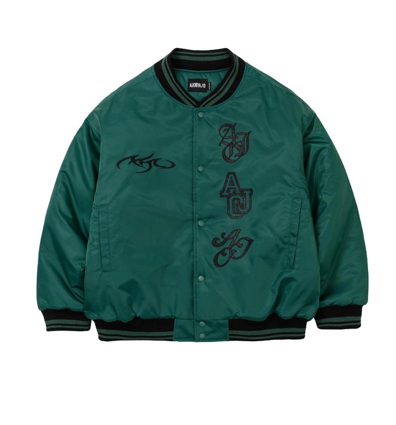 【AJO AJOBYAJO】 Nylon Baseball Jacket 【AJO AJOBYAJO】 Nylon Baseball Jacket