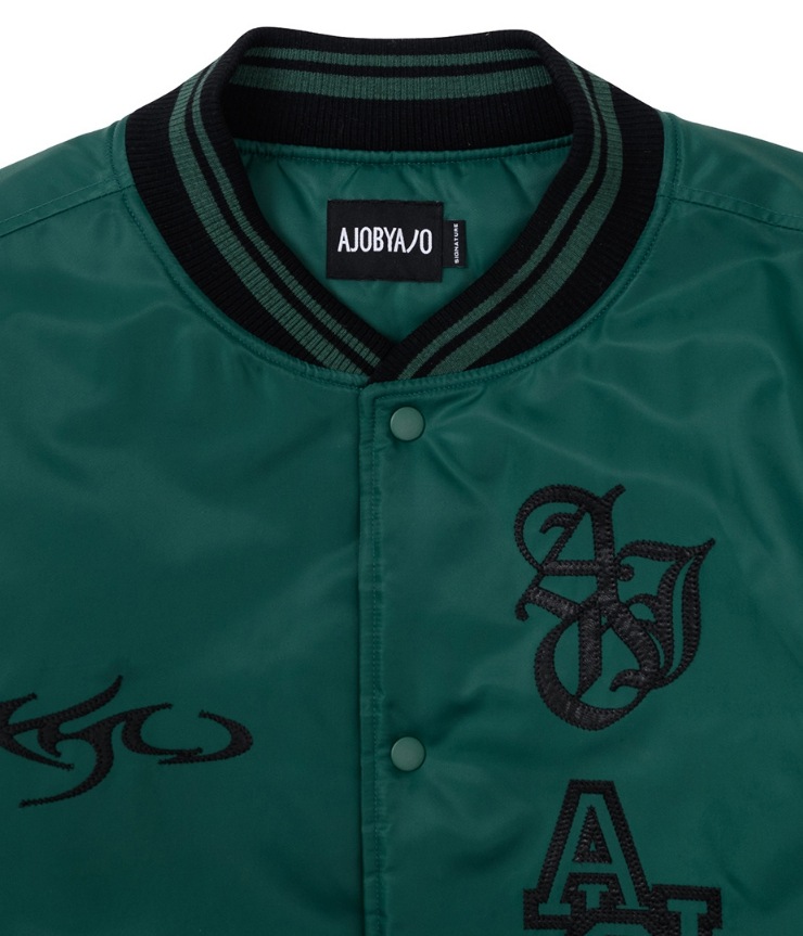 【AJO AJOBYAJO】 Nylon Baseball Jacket 【AJO AJOBYAJO】 Nylon Baseball Jacket
