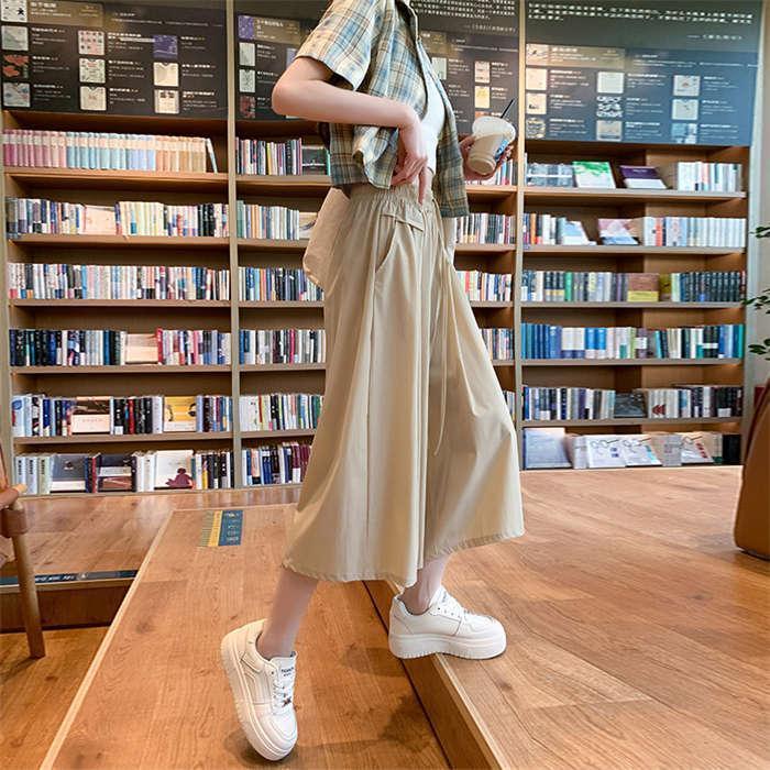 パンツ ワイド フレア レディース ワイドパンツ 夏 薄手 涼しい 大きいサイズ ワイド ボトムス ルームウェア 吸汗 速乾 通気 快適 ウエストゴム ハイウエス