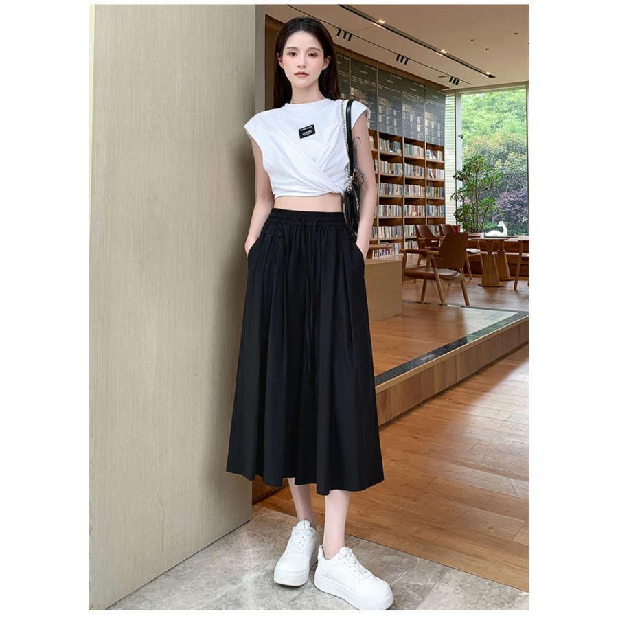 パンツ ワイド フレア レディース ワイドパンツ 夏 薄手 涼しい 大きいサイズ ワイド ボトムス ルームウェア 吸汗 速乾 通気 快適 ウエストゴム ハイウエス