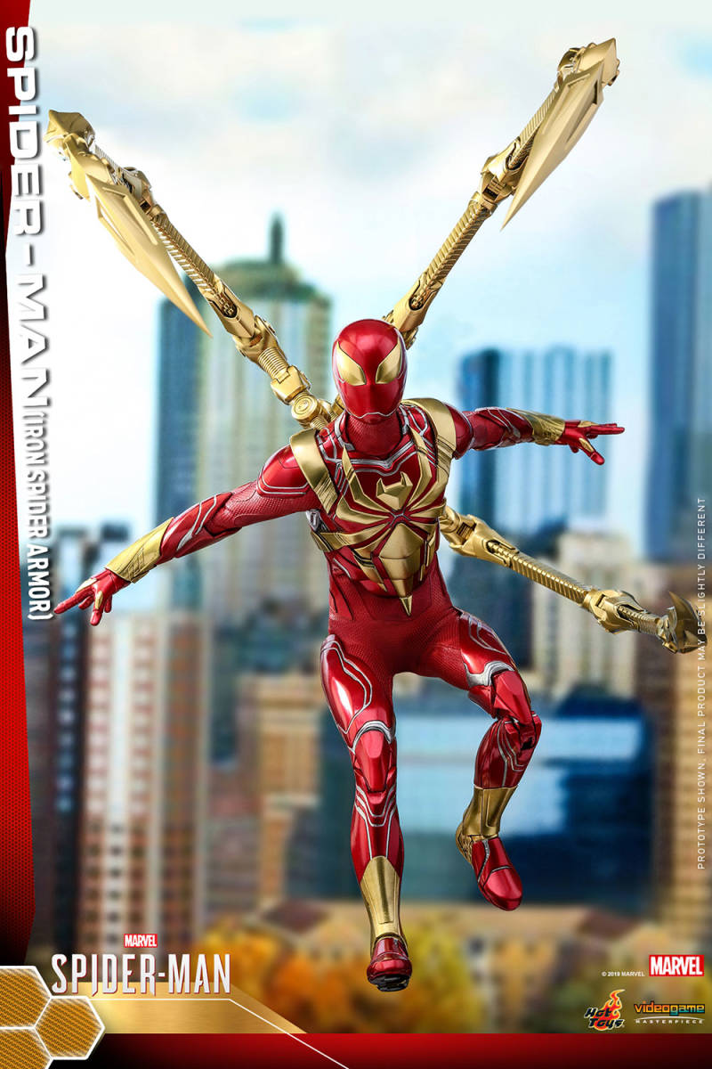 新品未開封 Hottoys ホットトイズ 1/6 VGM38 Marvels Spider-Man スパイダーマン (アイアンスパイダーアーマースーツ版)