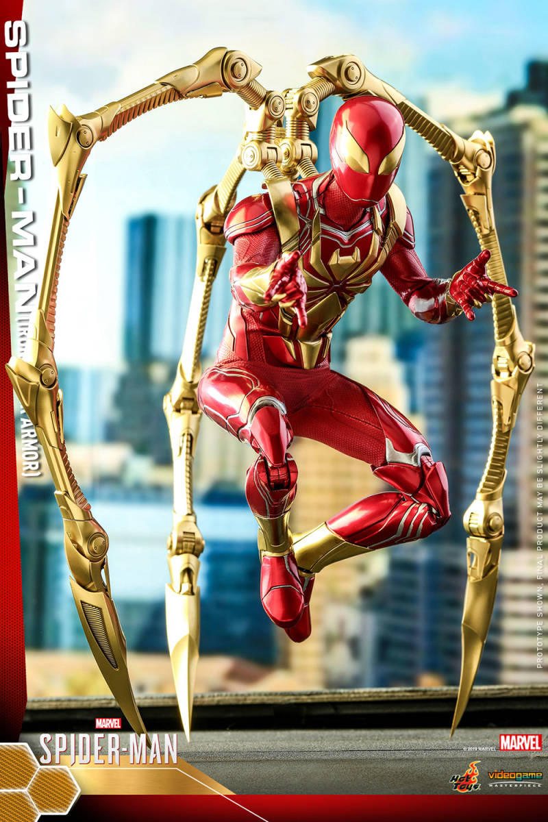 新品未開封 Hottoys ホットトイズ 1/6 VGM38 Marvels Spider-Man スパイダーマン (アイアンスパイダーアーマースーツ版)
