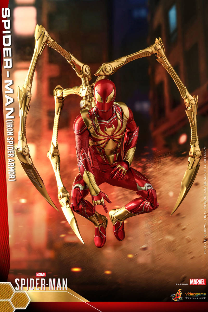 新品未開封 Hottoys ホットトイズ 1/6 VGM38 Marvels Spider-Man スパイダーマン (アイアンスパイダーアーマースーツ版)