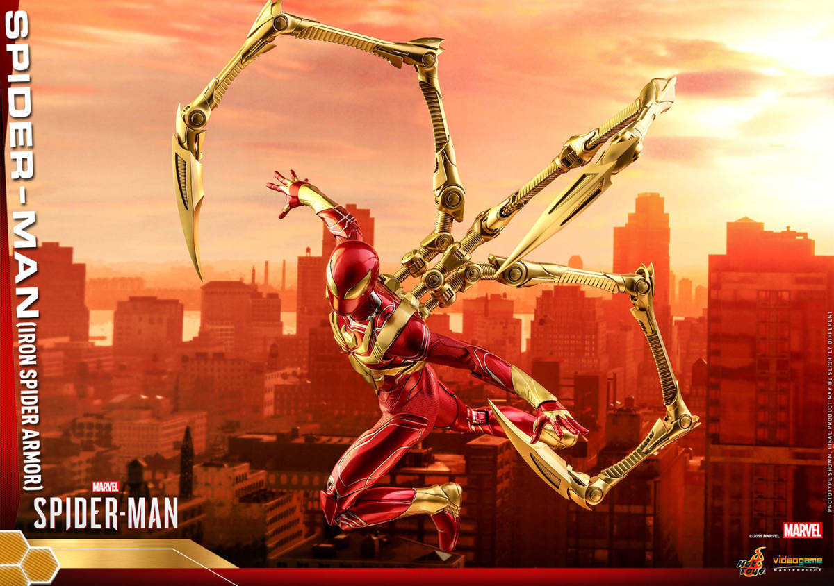 新品未開封 Hottoys ホットトイズ 1/6 VGM38 Marvels Spider-Man スパイダーマン (アイアンスパイダーアーマースーツ版)