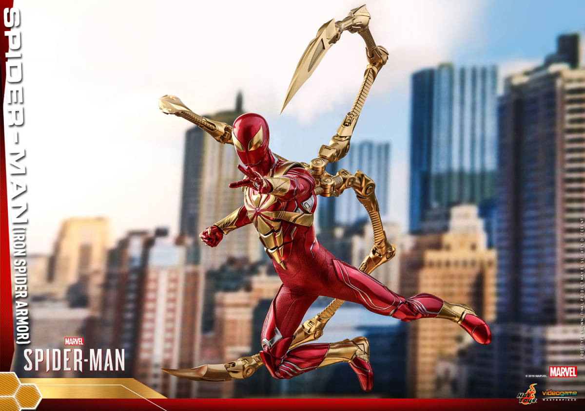新品未開封 Hottoys ホットトイズ 1/6 VGM38 Marvels Spider-Man スパイダーマン (アイアンスパイダーアーマースーツ版)