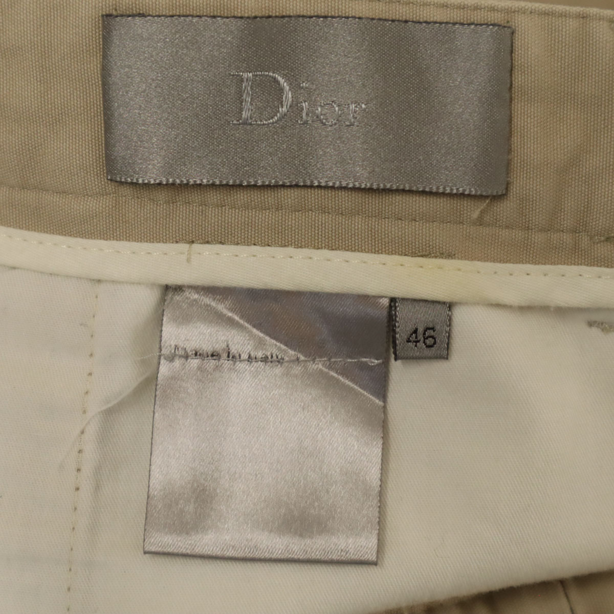 イタリア製 カーゴパンツ 46 ベージュ ワーク メンズ 古着 イタリア製 カーゴパンツ 46 ベージュ ワーク メンズ 古着