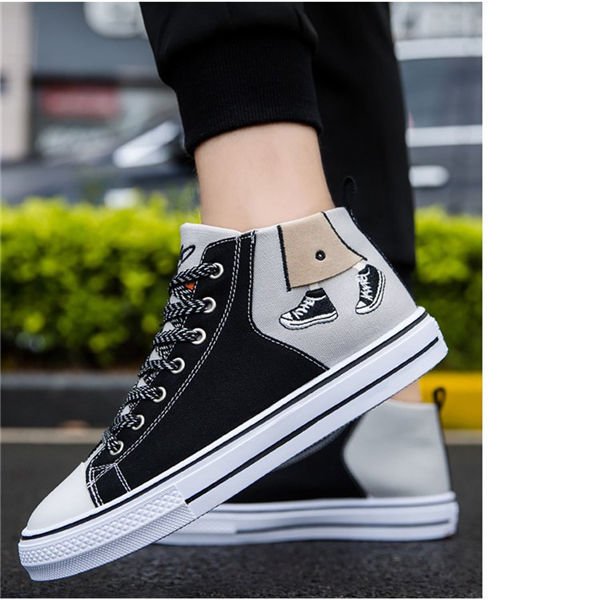 スニーカー メンズシューズ 靴 白スニーカー ハイカット キャンバス ローカット 出産祝いなども豊富 敬老の日 スポーツ ウォーキング 紳士靴 ランニングシューズ おしゃれ