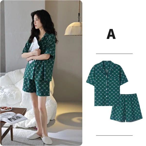【超お得1つ買うと10個もらえる】[今日は安い-出荷が早い]パジャマ レディース 綿 前開き 半袖 テーラー襟 春 夏 上下セット ルームウェア コットン マタニティ サマーパジャマおしゃれ ショーパ