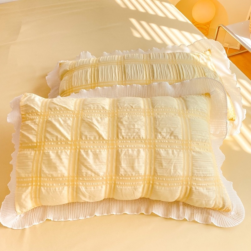 レースベッドスカート 柔らかく肌触り 薄手 布団カバー寝具 春夏 枕カバー 3点セット/4点セット 韓国のかわいい お買い得