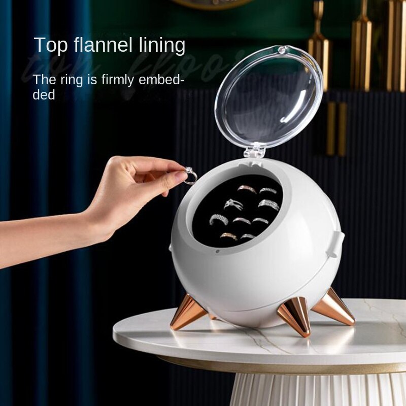 3層ジュエリーオーガナイザー,イヤリングやネックレスを整理するための収納ボックス