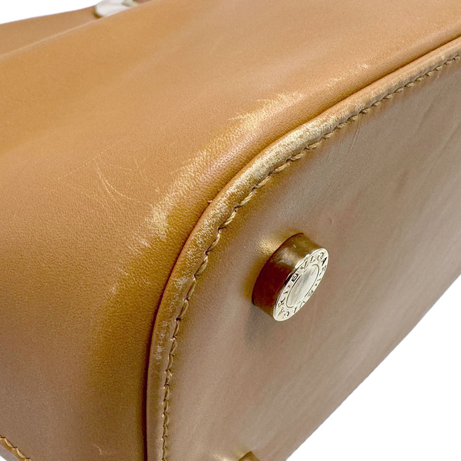 ブルガリ BVLGARI ハンドバッグ ショルダーバッグ レザー キャメル レディース z2522