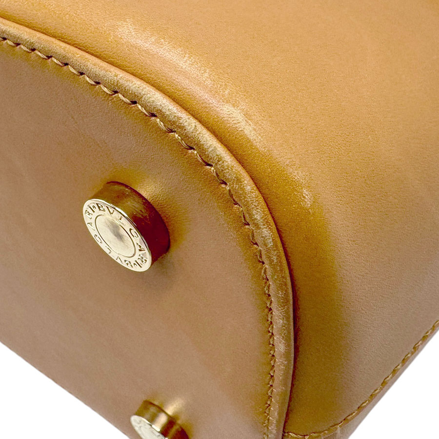 ブルガリ BVLGARI ハンドバッグ ショルダーバッグ レザー キャメル レディース z2522