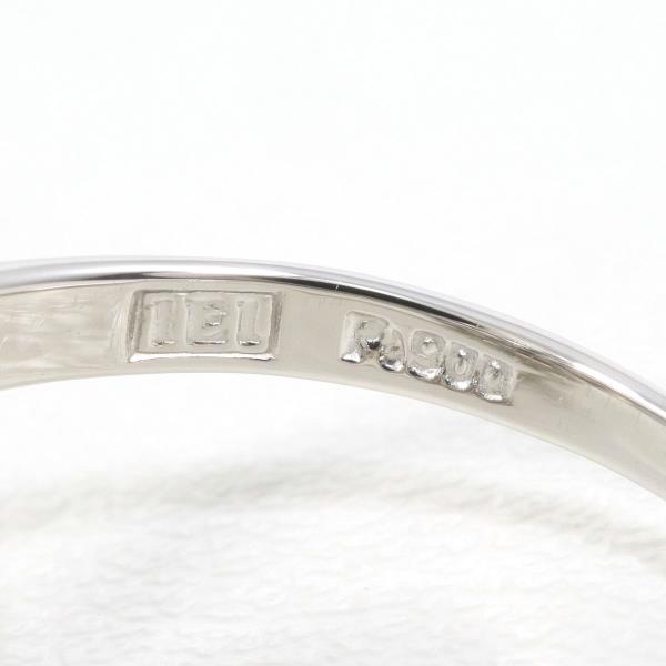 PT900 プラチナ リング 11.5号 パール 約9.5mm ダイヤ 0.08 ジュエリー