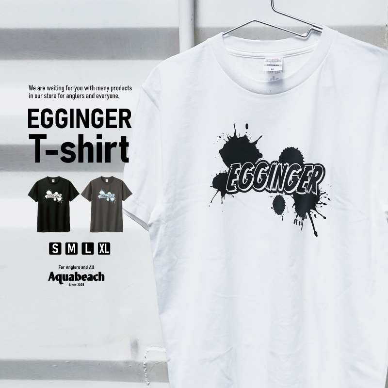 RIRURE オリジナル アングラーズTシャツ　３点セット エギング　エギンガー Qoo10] Aquabeach Tシャツ エギンガー イカ 釣り フィッ