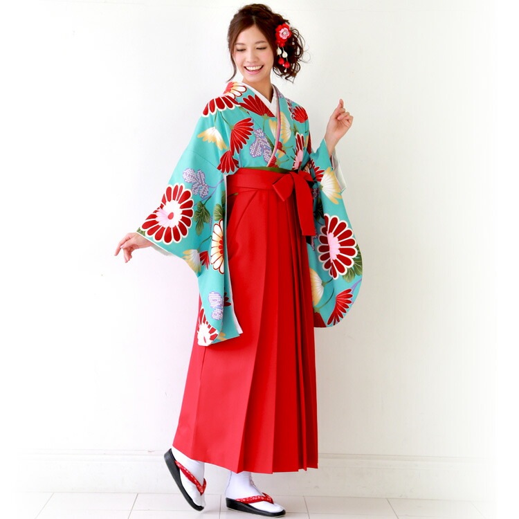 レンタル卒業式 袴 レンタル 女 袴セット 女 東レシルック 卒業式袴セット2尺袖着物&日本製袴 フルセットレンタル 安い 水色地にモダン赤白ぼかし菊 ブルーハカマ はかま rental レンタル卒業式 袴 レンタル 女 袴セット 女 東レシルック 卒業式袴セット2尺袖着物&日本製袴 フルセットレンタル 安い 水色地にモダン赤白ぼかし菊 ブルーハカマ はかま rental