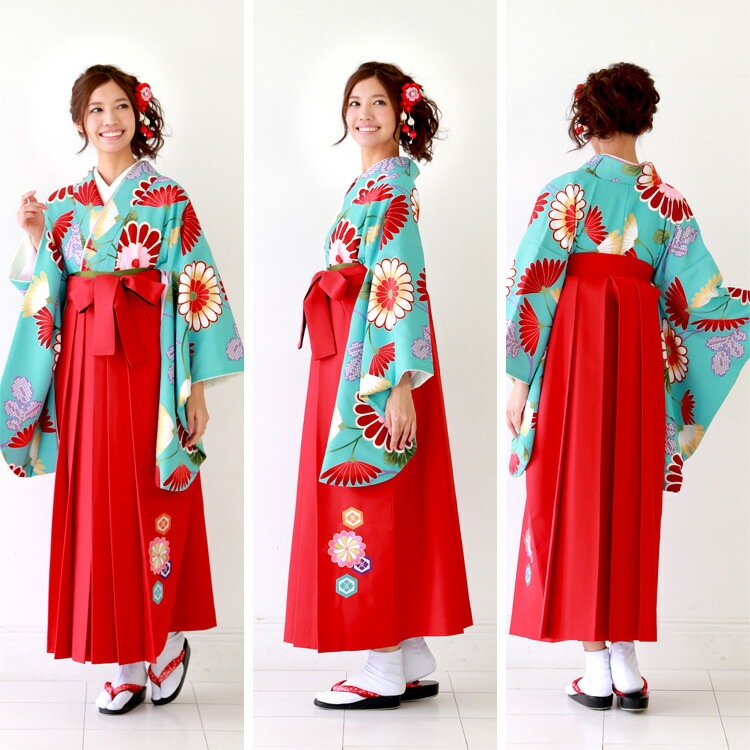 レンタル卒業式 袴 レンタル 女 袴セット 女 東レシルック 卒業式袴セット2尺袖着物&日本製袴 フルセットレンタル 安い 水色地にモダン赤白ぼかし菊 ブルーハカマ はかま rental レンタル卒業式 袴 レンタル 女 袴セット 女 東レシルック 卒業式袴セット2尺袖着物&日本製袴 フルセットレンタル 安い 水色地にモダン赤白ぼかし菊 ブルーハカマ はかま rental