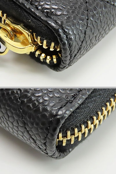 未使用シャネルマトラッセココマークキャビアスキンラウンドファスナー長財布ブラックゴールド金具グレインドカーフスキン 未使用シャネルマトラッセココマークキャビアスキンラウンドファスナー長財布ブラックゴールド金具グレインドカーフスキン