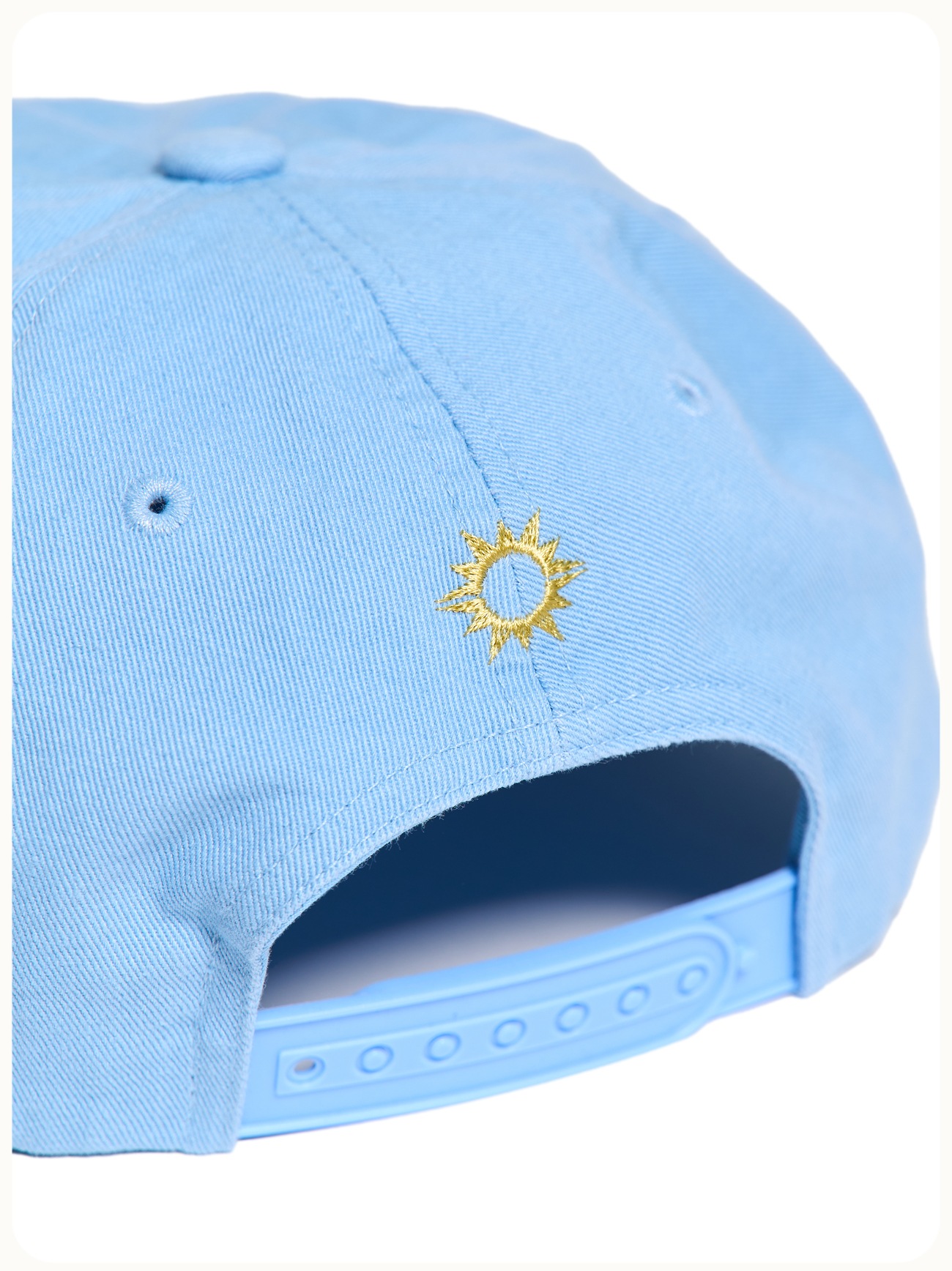 HELLO SUNRISE Washed HS Wappen 5Panel Cap Sky Blue