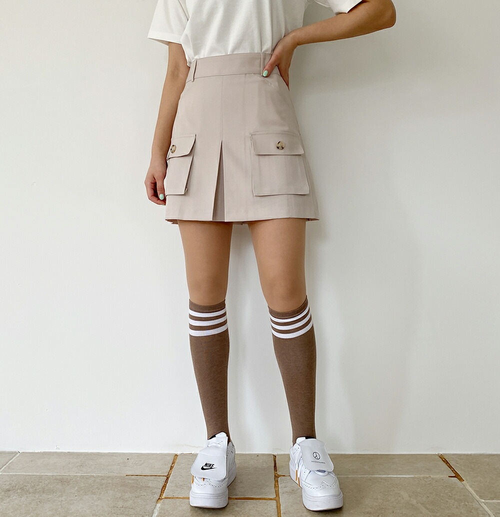 [メガ割りSALE]ツーポケバックプリーツスカートパンツ・p540544