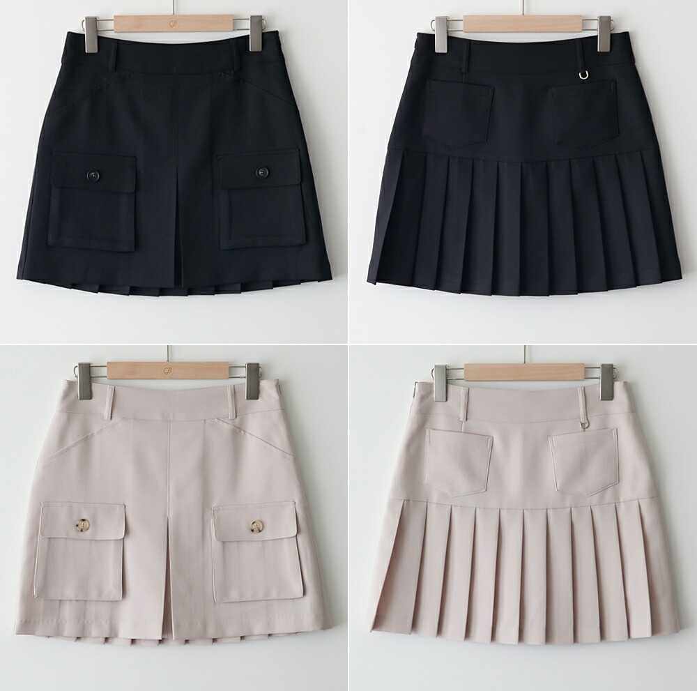 [メガ割りSALE]ツーポケバックプリーツスカートパンツ・p540544